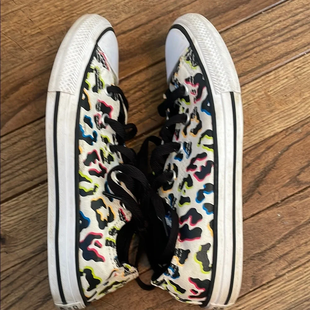 Converse Multicolor Leopard Kids Sneakers